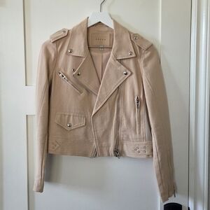 BLANK NYC Tan Moto Jacket